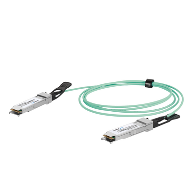 Cable AOC QSFP28 de 100 Gbps a 100 Gbps / Cable de fibra óptica Activo / Longitud: 3 metros 