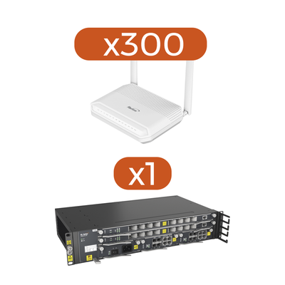 Kit 300 ONU´s HG6145F + 1 OLT AN5516-04-AC