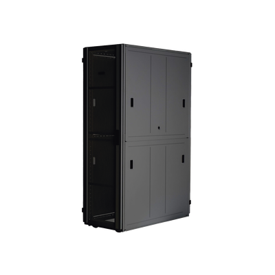 Gabinete FlexFusion™ XGL (Light) para Centros de Datos, 42 UR, 600 mm de Ancho, 1070 mm de Profundidad, Fabricado en Acero, Color Negro