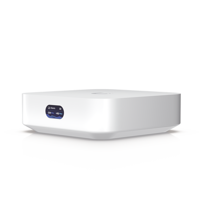 Router UniFi Ultra Express UX con WiFi 6, 1 puerto WAN GbE / 1 puerto GbE LAN. Administra hasta 4 dispositivos UniFi en modo  Gateway, o funciona como AP, hasta 50 clientes