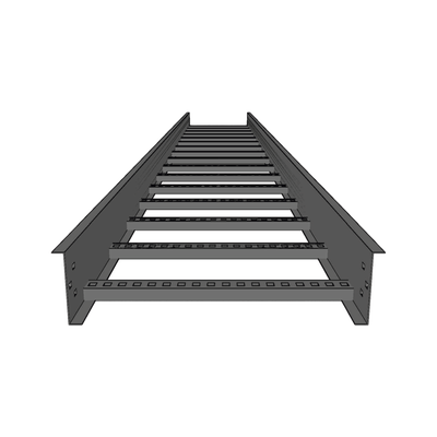 Escalera de Aluminio Portacables / Perfil Z / Peralte 3 1/4" /Paso 9" / Ancho 6" / 3.66 metros / Capacidad Máx. 137 Cables / Incluye Cople Union y Tornillería