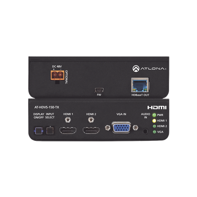 Transmisor HDBaseT de 3 entradas (VGA y HDMI)