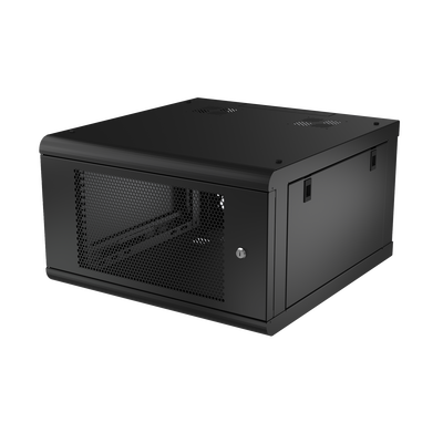 Gabinete de Pared con Puerta Perforada, 635mm de Profundidad, 6U Rack de 19, Acero Reforzado