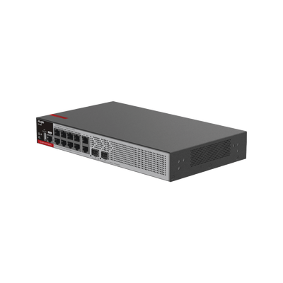 Switch PoE+ Empresarial 125 Watts, Administrable L2+, 8 Puertos PoE Gigabit , 2 Puertos Uplink Gigabit y 2 Puertos Uplink SFP 2.5G