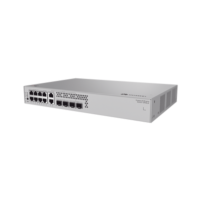 Switch de Acceso Gigabit Administrable PoE Capa 2 / 8 puertos 10/100/1000 Mbps (6*PoE) / 2 Puertos 100/1000/2.5Gbps (PoE) combo 2  Puertos 2.5GE SFP / 2 Puertos 10GE SFP+ Uplink  / ERPS / PoE Perpetuo