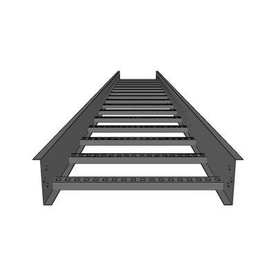 Escalera de Aluminio Portacables / Perfil Z / Peralte 3 1/4" /Paso 9" / Ancho 12" / 3.66 metros / Capacidad Máx. 274 Cables / Incluye Cople Union y Tornillería