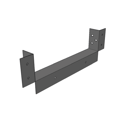 Conector de Escalera de Aluminio a Tablero (Caja) / Peralte 3 1/4" / Ancho 12" / Incluye Tornillería 