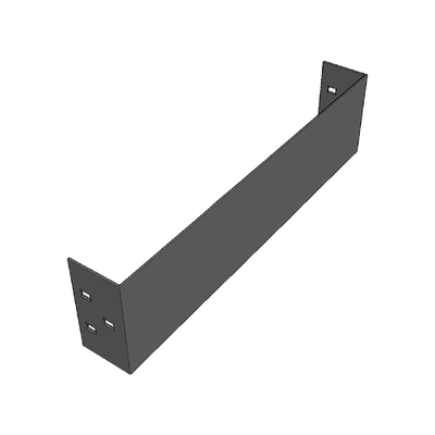 Placa de Cierre para Escalera de Aluminio / Peralte 3 1/4" / Ancho 6" / Incluye Tornillería 