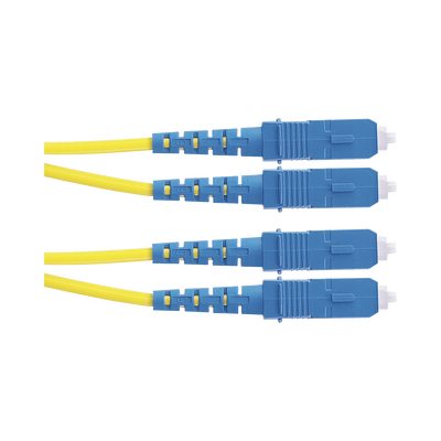 Jumper de Fibra Optica Monomodo 9/125 OS2, SC-SC Duplex, OFNR (Riser), Color Amarillo, 5 Metros