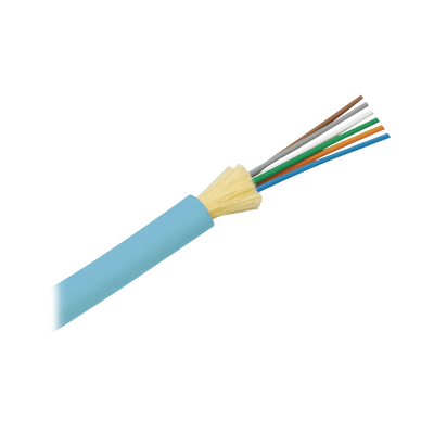 Cable de Fibra Óptica de 6 hilos, Multimodo OM4 50/125 Optimizada, Interior, Tight Buffer 900um, No Conductiva (Dieléctrica), OFNR (Riser), Precio Por Metro