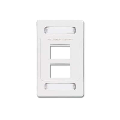 Placa de pared modular MAX, de 4 salidas, color blanco