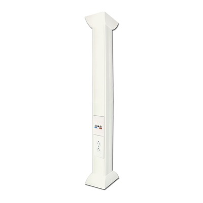 Pole Blanco de 3m para instalaciones eléctricas, voz y datos, No incluye accesorios, se venden por separado los  modelos TEK100DUPLEX( accesorios de fijacion y contacto duplex) y TEK100UNI ( soporte 