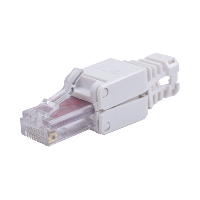 Conector de red RJ45 para cable CAT6 SIN USO DE HERRAMIENTAS