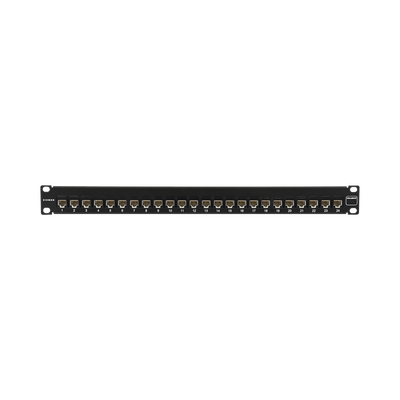 Patch Panel UltraMAX. UTP, Precargado con Jacks Cat6, 24 Puertos, Plano, 1U