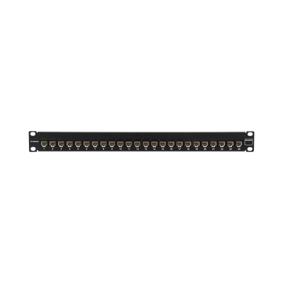 Patch Panel UltraMAX. UTP, Precargado con Jacks Cat6A, 24 Puertos, Plano, 1U