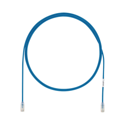 Cable de Parcheo UTP Cat6A, CM/LSZH, Diámetro Reducido (28AWG), Color Azul, 7ft