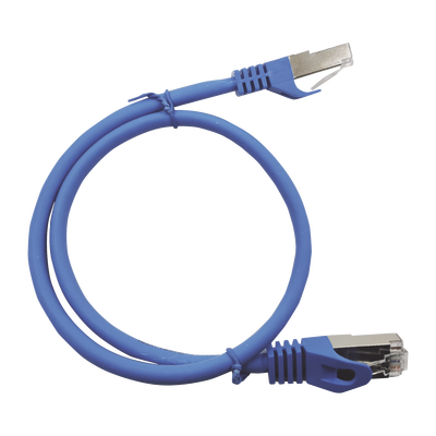 Patch Cord Cat6A 10G blindado 3.0M ( 9.84 ft ) AZUL