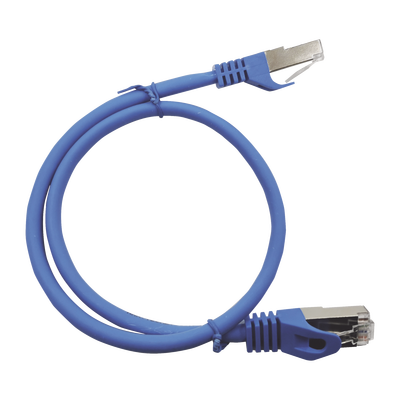 Patch Cord Cat6A 10G blindado  2M ( 6.25 ft ) AZUL