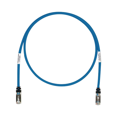 Patch Cord Cat6A, Blindado S/FTP, CM/LS0H, 10ft, Color Azul