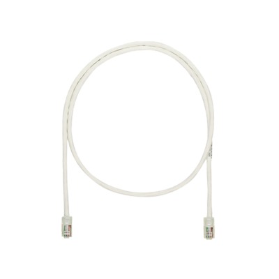 Cable de parcheo UTP Categoría 5e, con plug modular en cada extremo - 1 m. - Blanco mate 