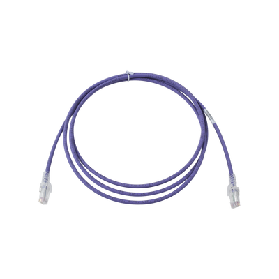 Patch Cord MC6 Modular Cat6 UTP, CM/LS0H, 7ft, Color Violeta, Versión Bulk (Sin Empaque Individual)