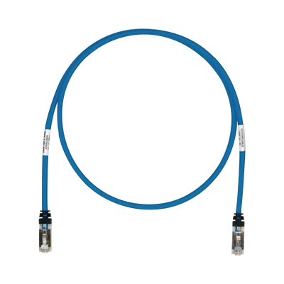 Patch Cord Cat6A, Blindado S/FTP, CM/LS0H, 3ft, Color Azul