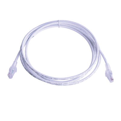 Patch Cord MC6 Modular Cat6 UTP, CM/LS0H, 15ft, Color Blanco