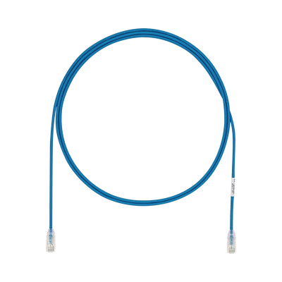 Cable de Parcheo UTP Cat6A, CM/LSZH, Diámetro Reducido (28AWG), Color Azul, 20ft