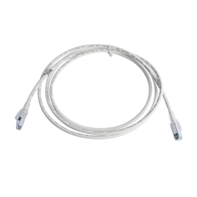 Patch Cord Z-MAX Cat6A S/FTP, CM/LS0H, 7ft, Color Blanco