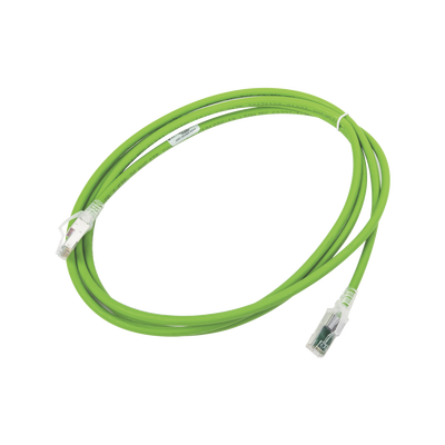 Patch Cord Z-MAX Cat6A S/FTP, CM/LS0H, 7ft, Color Verde, Versión Bulk (Sin Empaque Individual)