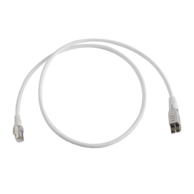 Patch Cord TERA Cat6A 1/10G Ethernet, de 4 pares y conector modular, LS0H, Color Marfil, 1m