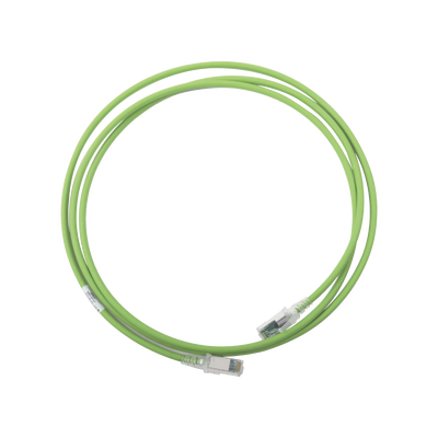 Patch Cord Z-MAX Cat6A S/FTP, CM/LS0H, 7ft, Color Verde