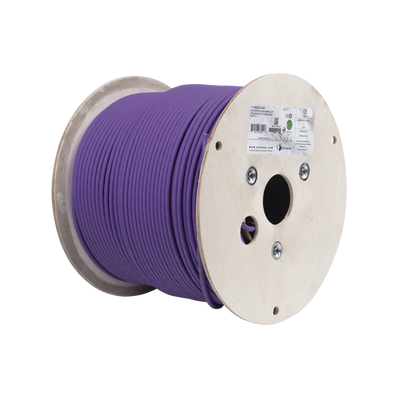 Bobina de Cable U/UTP de 4 pares, Z-MAX, Cat6A, Soporte de Aplicaciones 10GBase-T, LS0H, Color Violeta, 305m