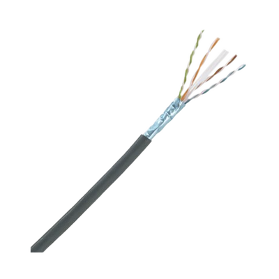 Bobina de Cable Planta Externa con Gel, de 4 pares, Cat6A, UTP, Color Negro, 305m