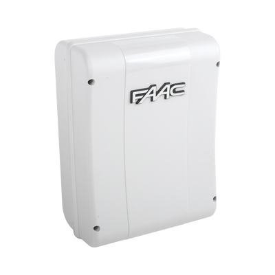 Cuadro de mando FAAC E024S para operadores abatibles  FAAC S418 y FAAC 770N 