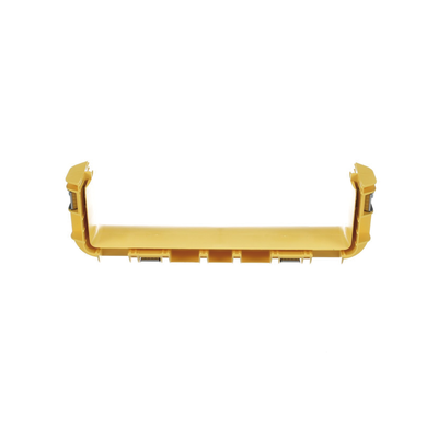 Union Recta "Cople", Para Canaleta FiberRunner™ 12X4, Color Amarillo