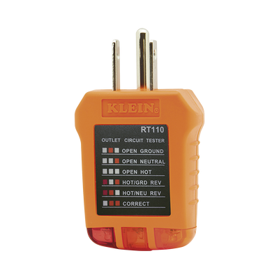 Probador de Tomacorrientes Estándar, con Secuencia de Luces para Indicar un Cableado Correcto/Incorrecto.