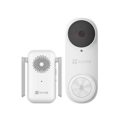 Timbre con Cámara Wi-Fi (Doorbell) de Batería Recargable  / Libre de Cables / Uso Exterior Con Protección (IP65) / Cámara 3 Megapíxel / Llamada a la App / Incluye Timbre Para Interior Con Timbres