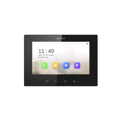 Monitor IP Lite TOUCH 7" para Videoportero IP / Vídeo en Vivo / PoE Estándar / Apertura Remota / Llamada Entre Monitores / Audio de dos vías 