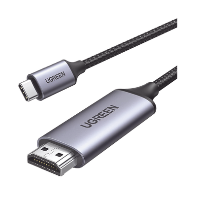 Cable USB-C 3.1 a HDMI 4K / 1.5m / Compatible con Thunderbolt 3 & 4 / Adaptador Tipo-C a HDMI / 4k@60Hz / Soporta Modo Espejo y Modo Extendido / Carcasa de Aluminio / Nylon Trenzado / Conector Niquela