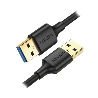 Cable USB-A 3.0 a  USB-A 3.0 / 2 Metros / Macho a Macho / Conector Niquelado / Núcleo de Cobre Estañado / Blindaje Múltiple / Velocidad 5Gbps / No Requiere Controlador / Compatible con USB2.0 Y USB