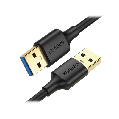 Cable USB-A 3.0 a  USB-A 3.0 / 1 Metro / Macho a Macho / Conector Niquelado / Núcleo de Cobre Estañado / Blindaje Múltiple / Velocidad 5Gbps / No Requiere Controlador / Compatible con USB2.0 Y USB 