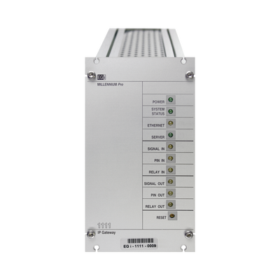 Interfaz Millennium IP para gestión de avisos y música por redes Ethernet por Streaming