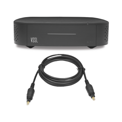 Amplificador una Zona de 2 Canales, 50 W por Canal, Con Cable TOSLINK Incluido, Transmisión por Chromecast, AirPlay, Alexa Cast, Spotify Connect