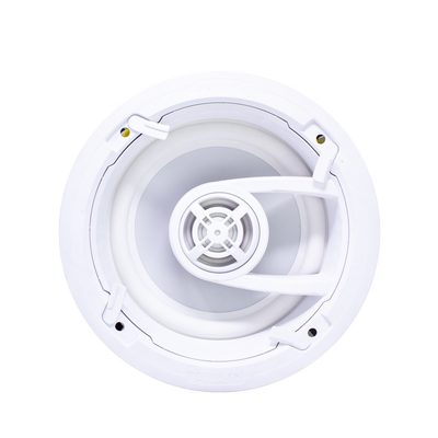 Ghost series, altavoz de 3 vías de plafón 9in, diseño trugrip  sin herramientas, woofer de polipropileno blanco, 150w 8ohms