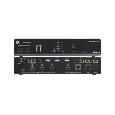 OMEGA 4K/UHD Switch matriz 5×2 con USB y enlace inalámbrico