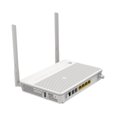 ONT GPON WiFi 2.4GHz 4 puertos GE + 1 puerto CATV + 2 POTS