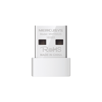 Adaptador inalámbrico N USB 2.0 de 150 Mbps 2.4 GHz con 1 antena interna