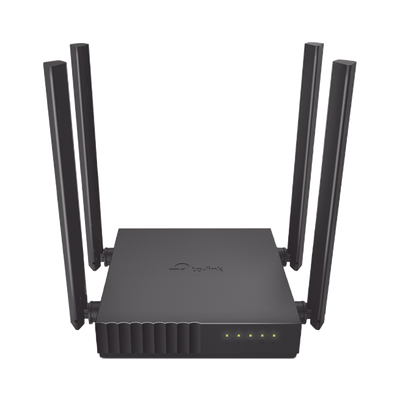 Router Inalámbrico doble banda AC, 2.4 GHz y 5 GHz Hasta 1200 Mbps, 4 antenas externas omnidireccional, 4 Puertos LAN 10/100 Mbps, 1 Puerto WAN 10/100 Mbps, Versión 6