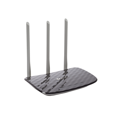 Router Inalámbrico doble banda AC, 2.4 GHz y 5 GHz Hasta 733 Mbps, 3 antenas externas omnidireccional, 4 Puertos LAN 10/100 Mbps, 1 Puerto WAN 10/100 Mbps